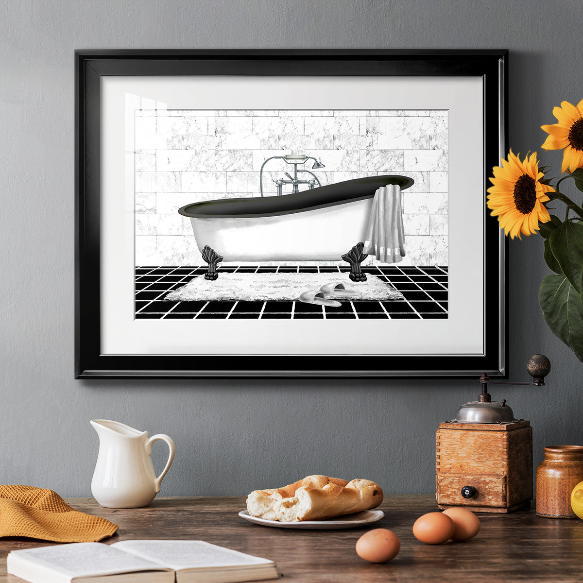 Modern Bath II - Modern Framed Art Print