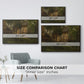 German Farm, 1859 - Floater Framed Canvas Print