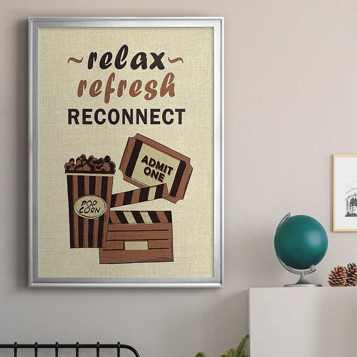 Movie Time IV - Modern Framed Canvas Print