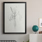 Neutral Iris Sketch II - Modern Framed Canvas Print