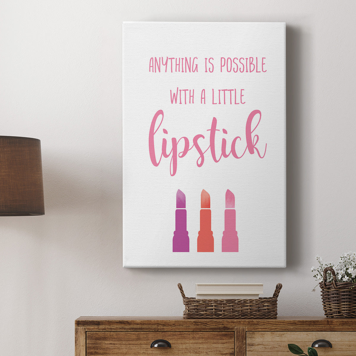 Little Lipstick Premium Gallery Wrapped Canvas - Ready to Hang