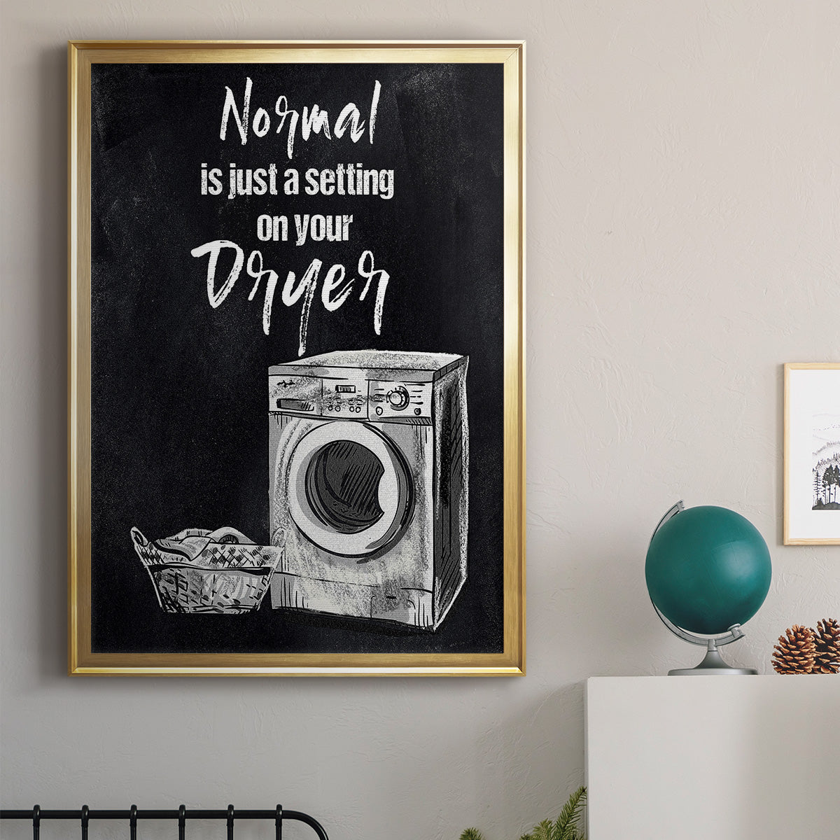 Normal Is Just A Setting - Modern Framed Canvas Print