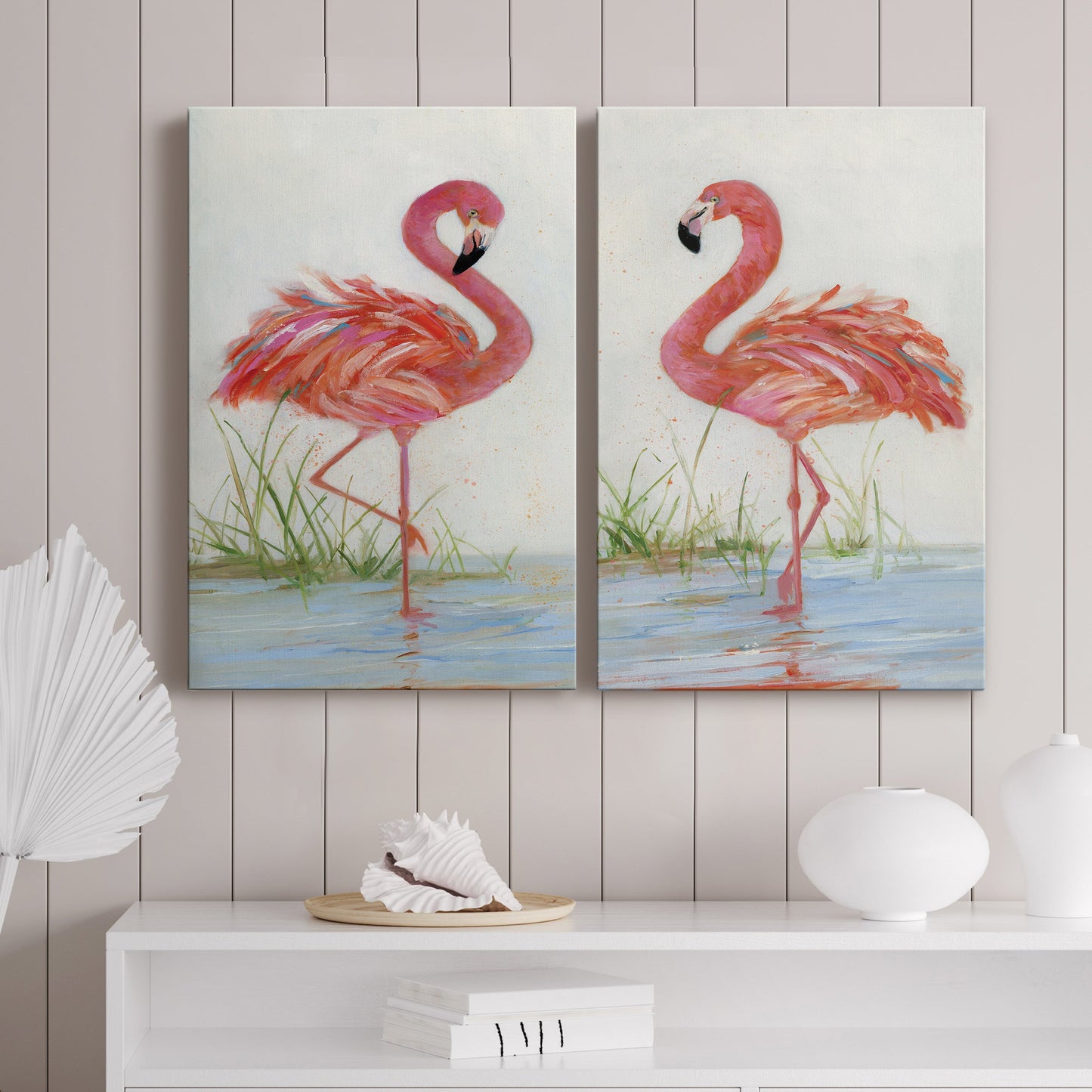 Flamingo I Premium Gallery Wrapped Canvas - Ready to Hang