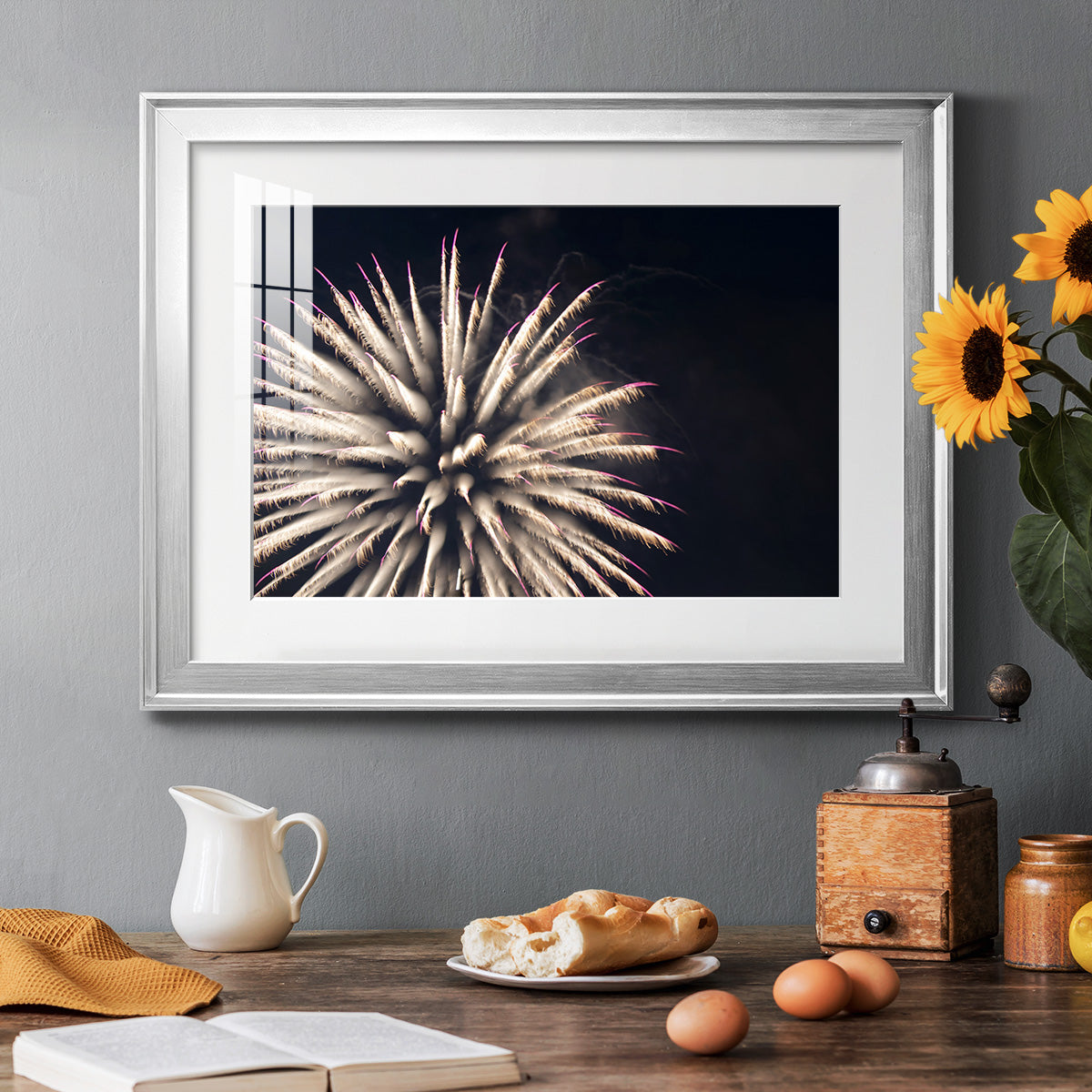 Sky Bloom - Modern Framed Art Print