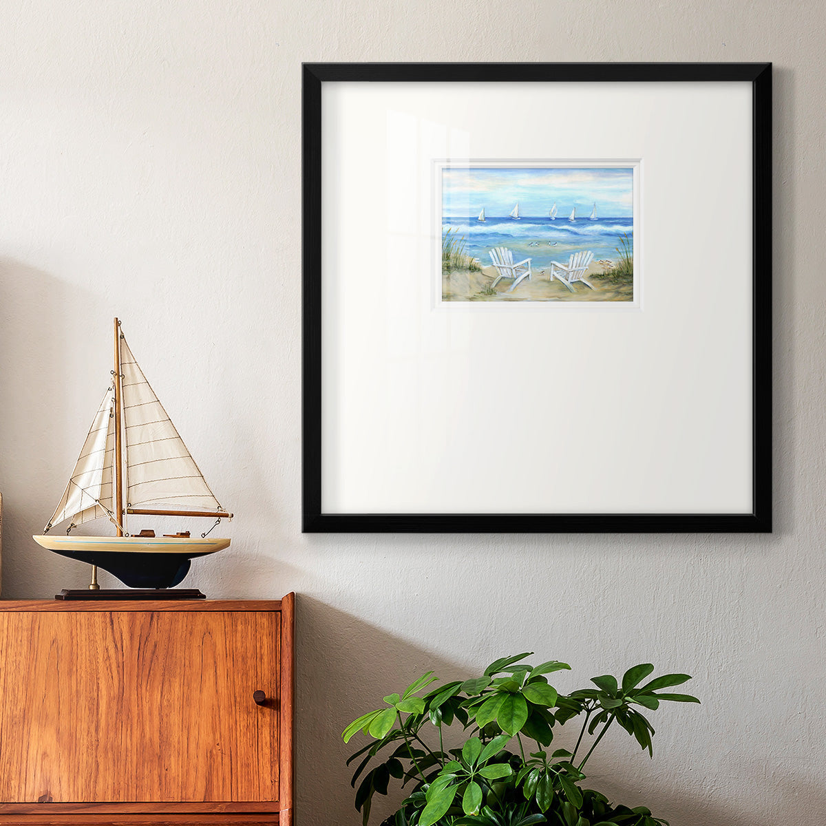 Seaside Escape Premium Framed Print Double Matboard