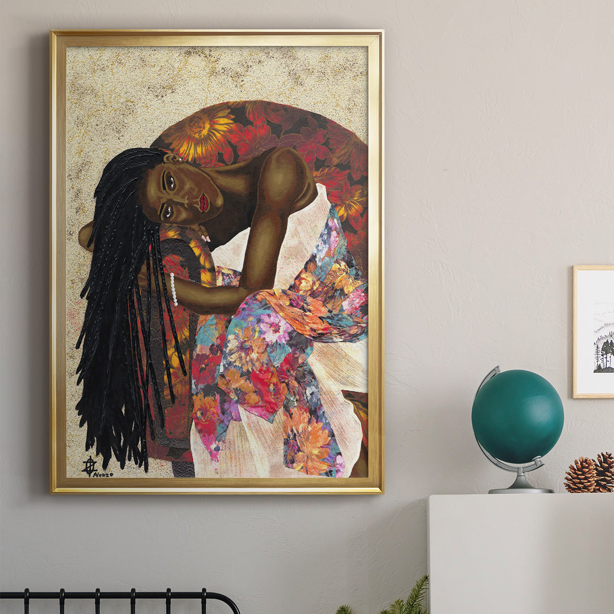 Woman Strong III - Modern Framed Canvas Print