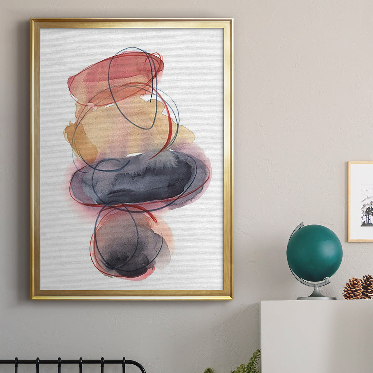 Balancing Act I - Modern Framed Canvas Print