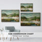Pastoral Landscape with Stream, Fisherman and Strollers, 1875-1880 - Floater Framed Canvas Print