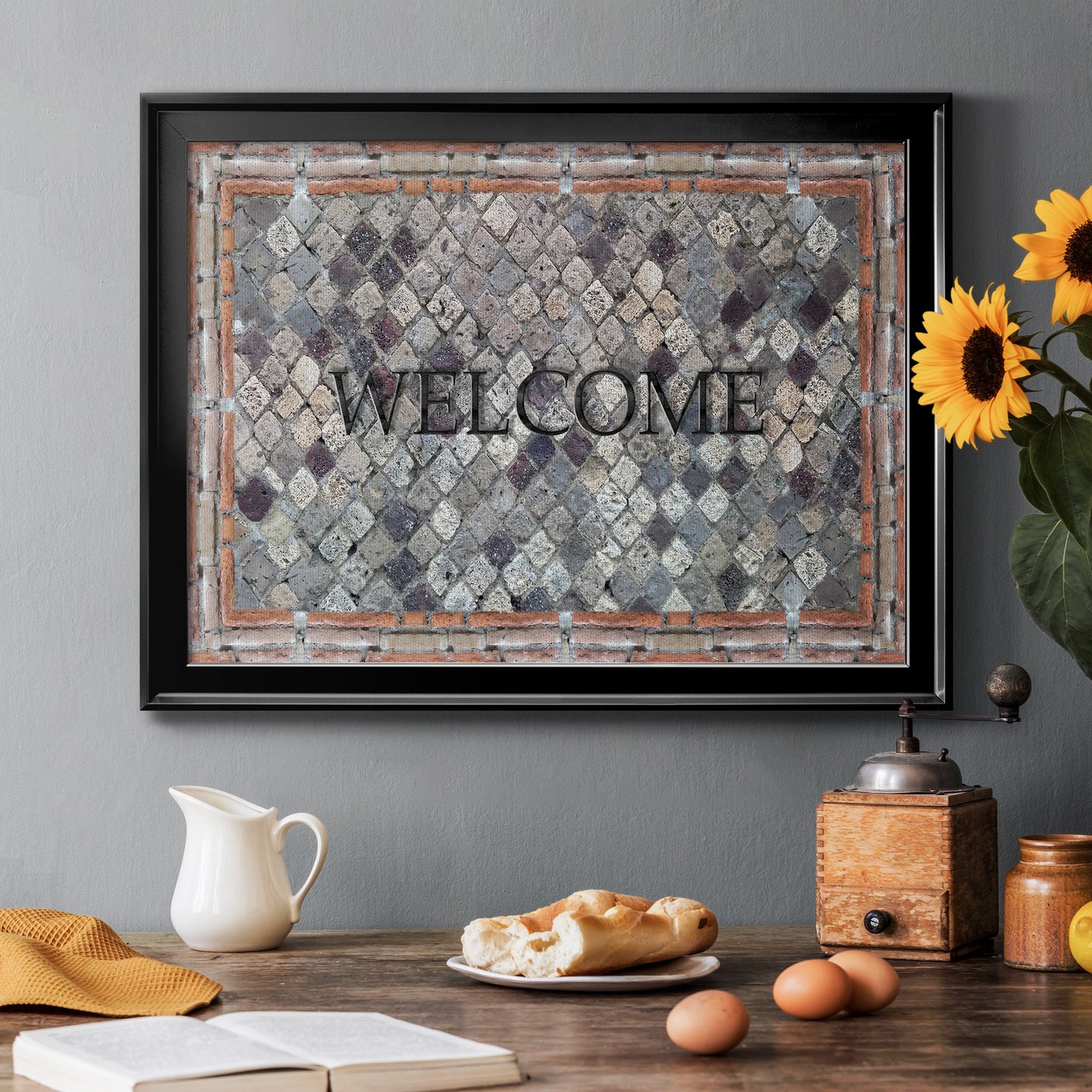 Pompeii Welcome Premium Classic Framed Canvas - Ready to Hang