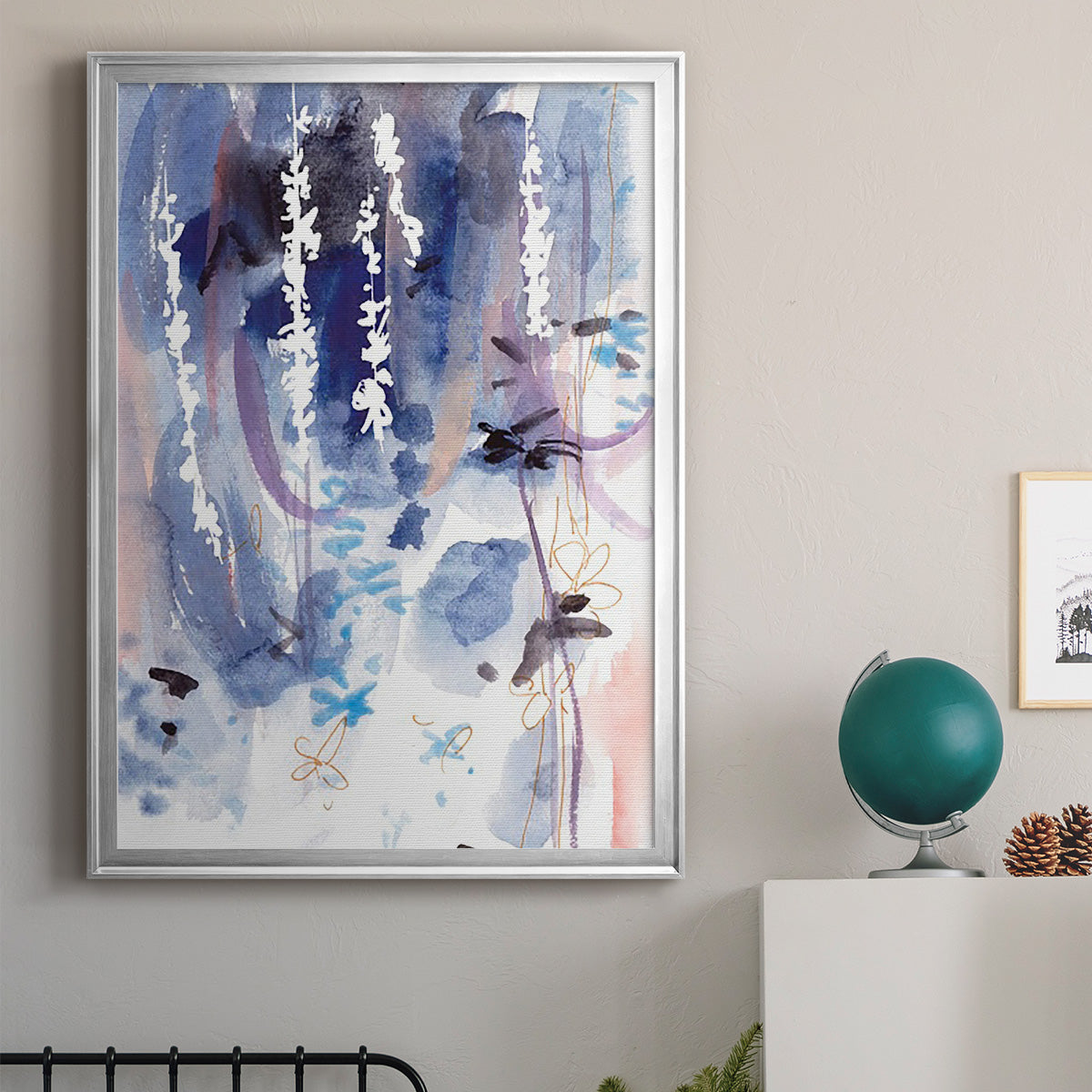 Late Night Breeze II - Modern Framed Canvas Print
