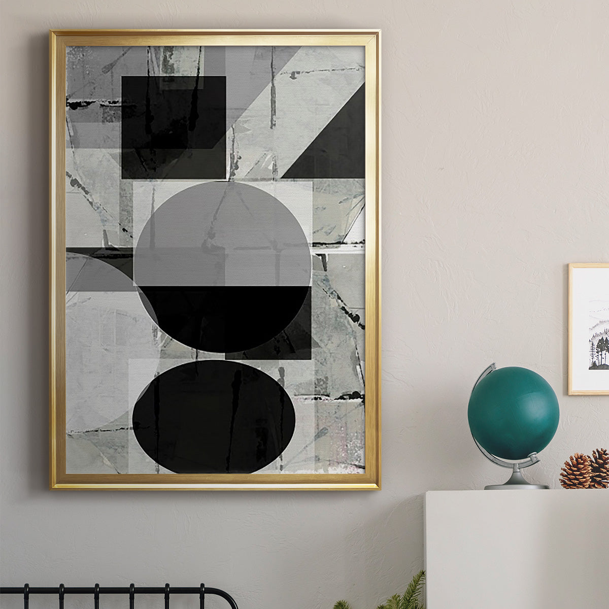 Abstract Neutrality II - Modern Framed Canvas Print