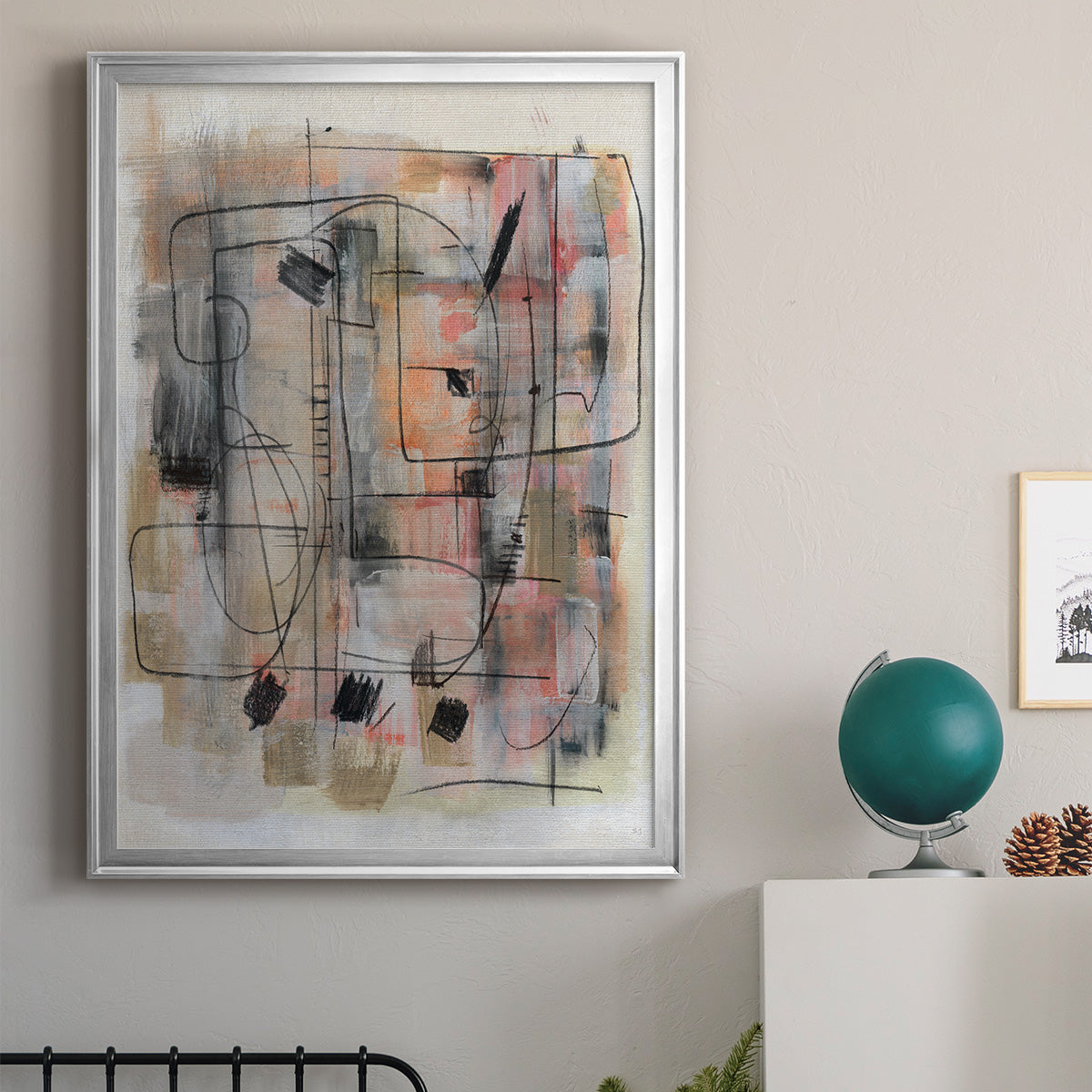 Walled City - Modern Framed Canvas Print