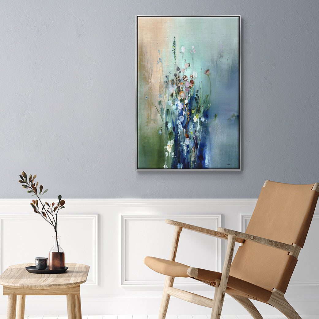 Current Air II - Floater Framed Canvas Print