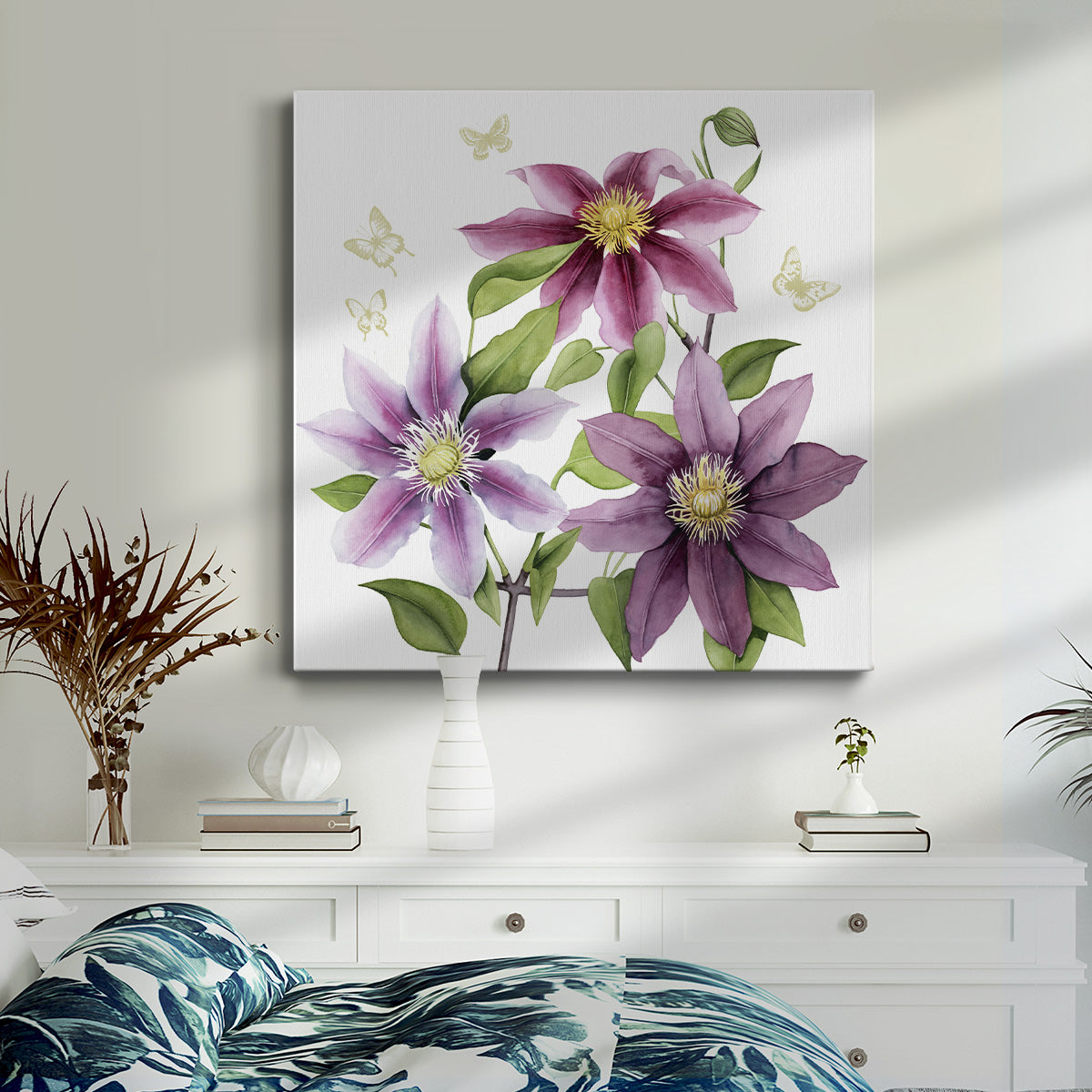 Clematis Climb II - Canvas Art Print