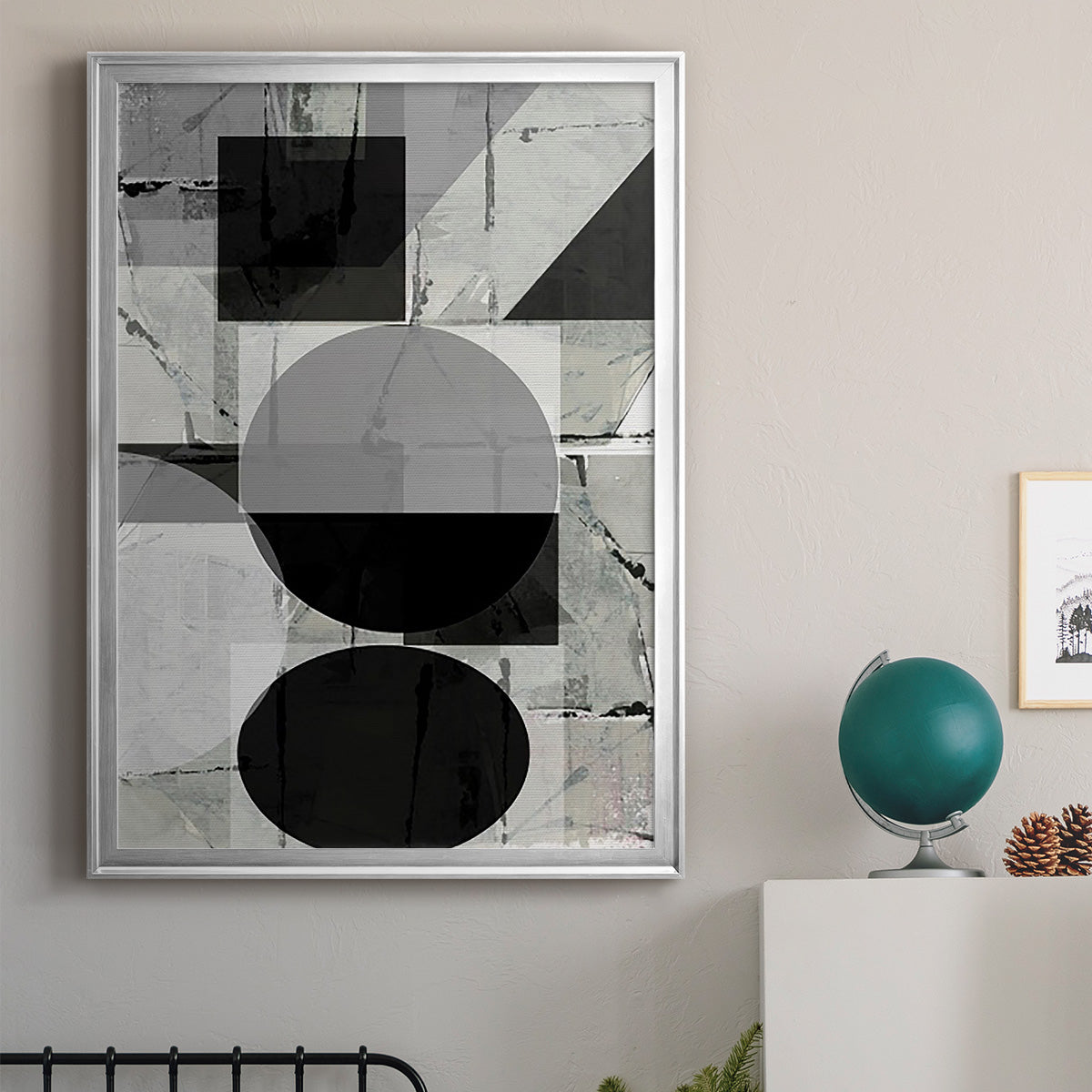 Abstract Neutrality II - Modern Framed Canvas Print