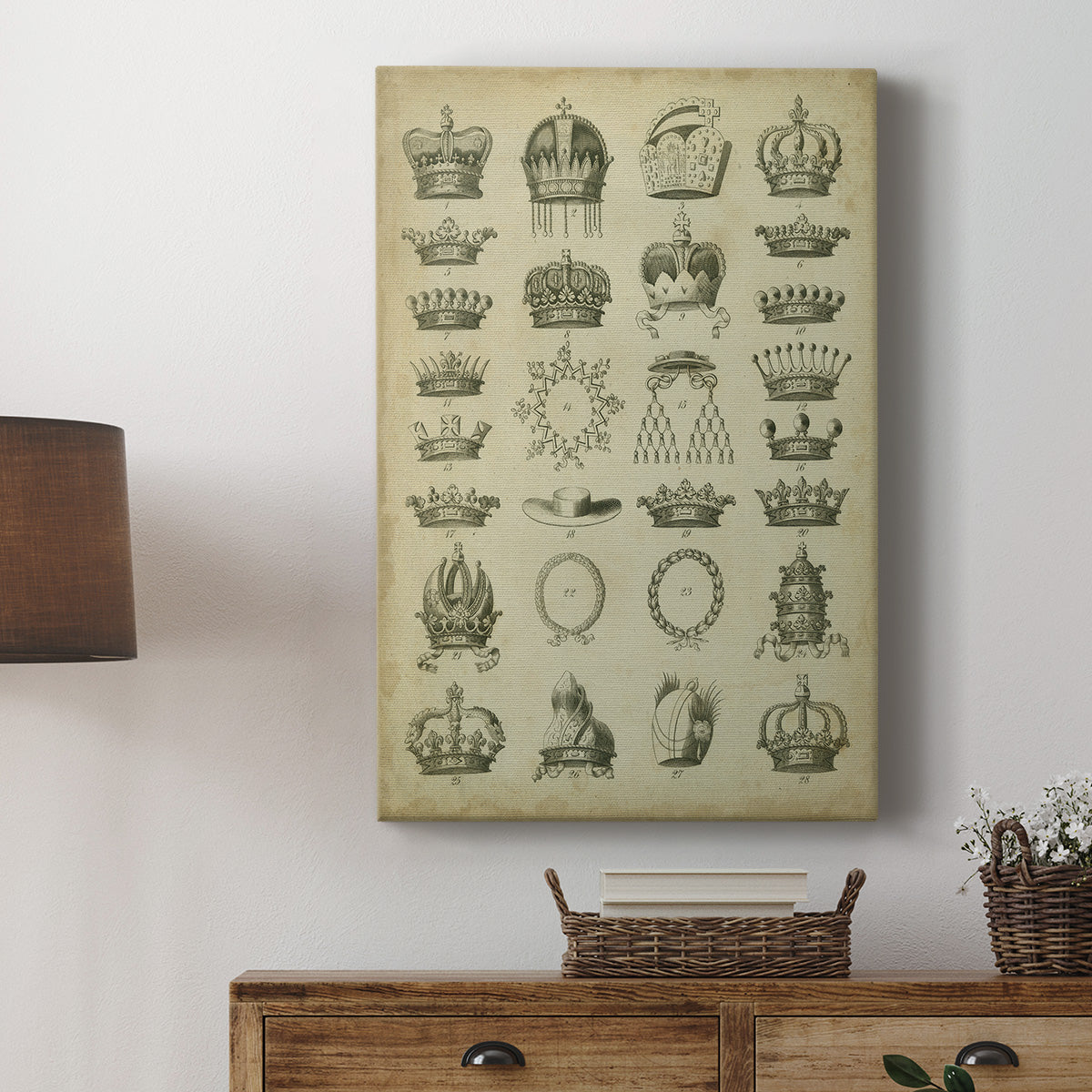 Heraldic Crowns & Coronets III Premium Gallery Wrapped Canvas - Ready to Hang