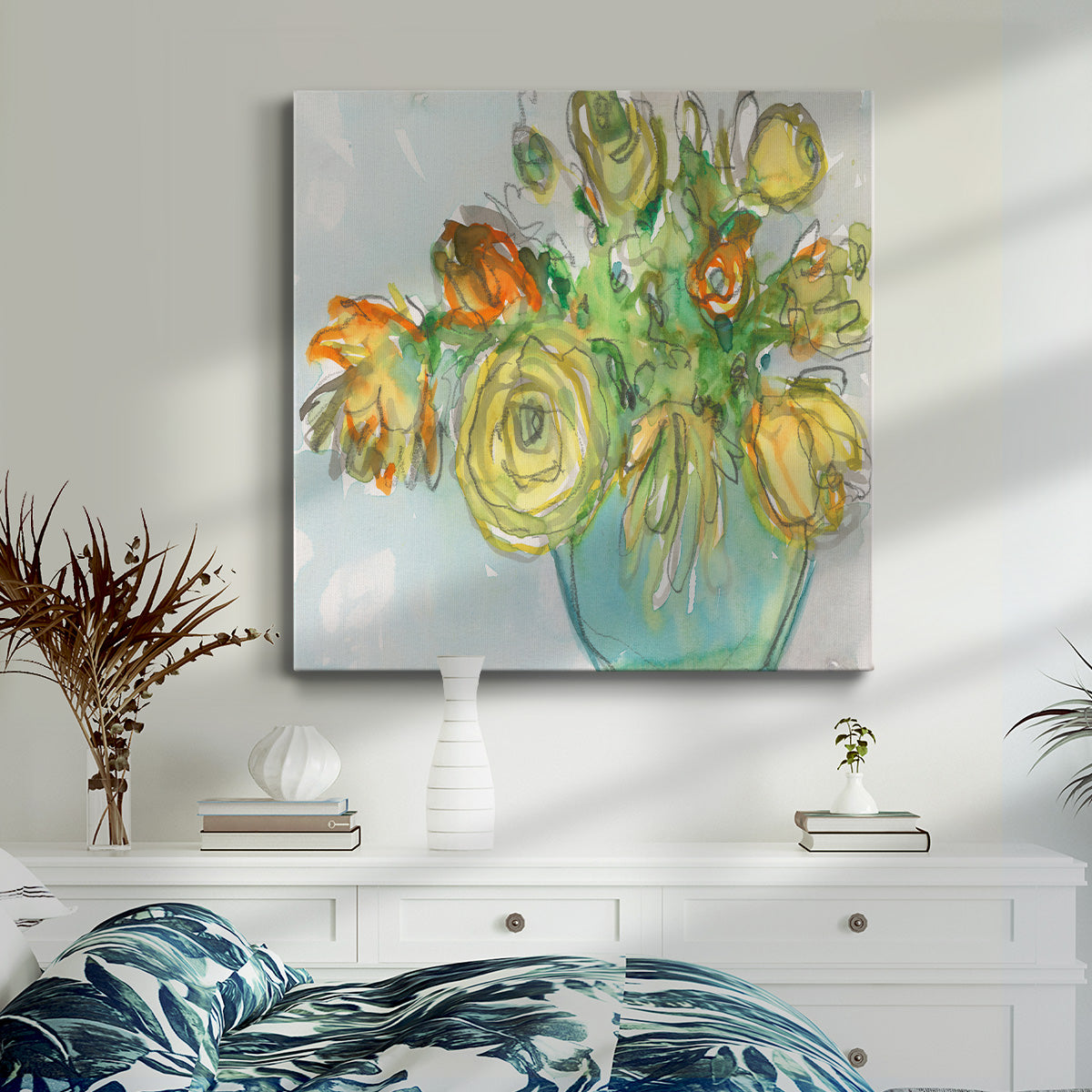 Spring Floral Accent I - Canvas Art Print