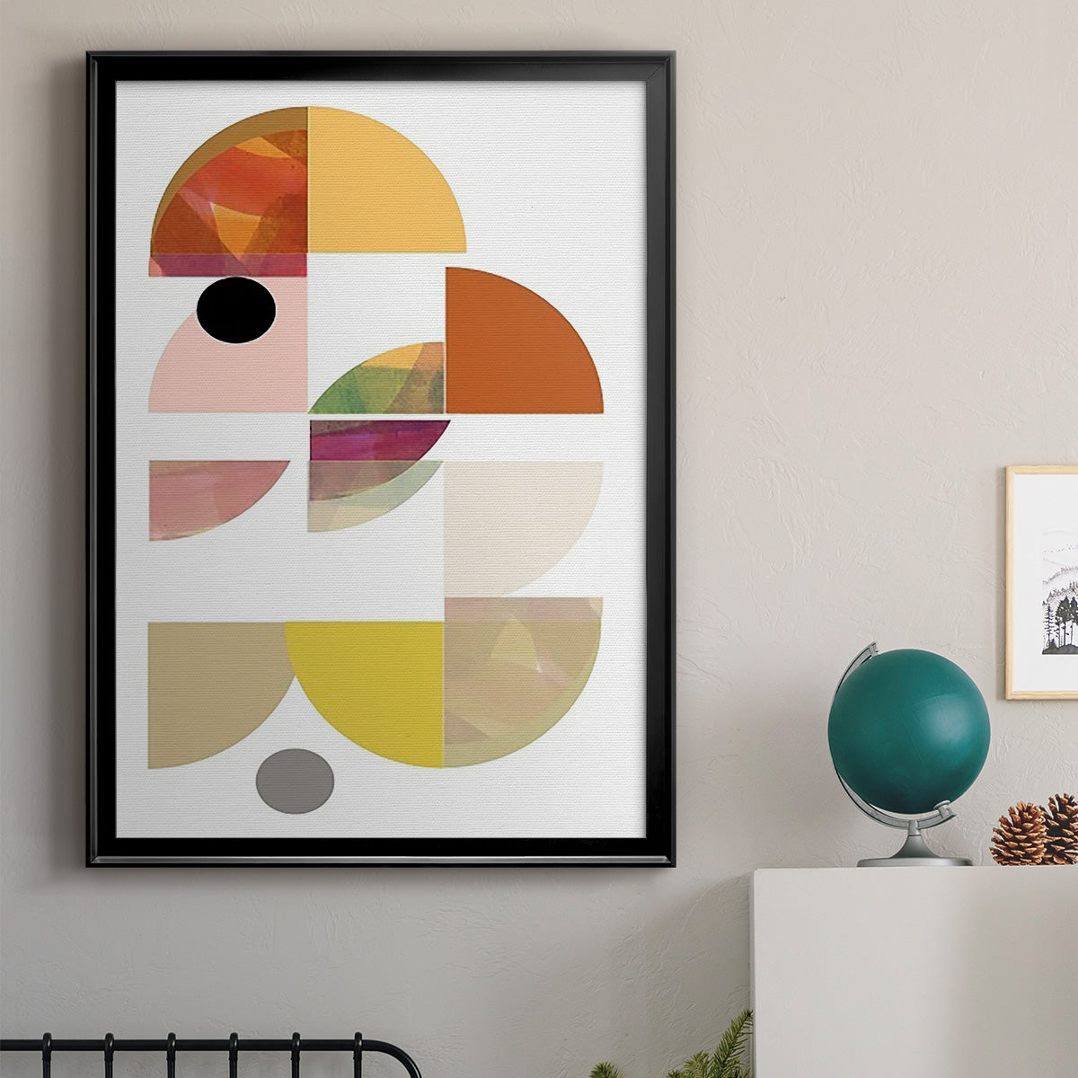 Dorset Shapes IV - Modern Framed Canvas Print