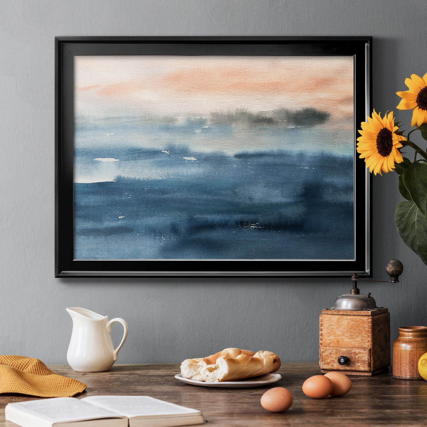 Lake Sunrise Premium Classic Framed Canvas - Ready to Hang