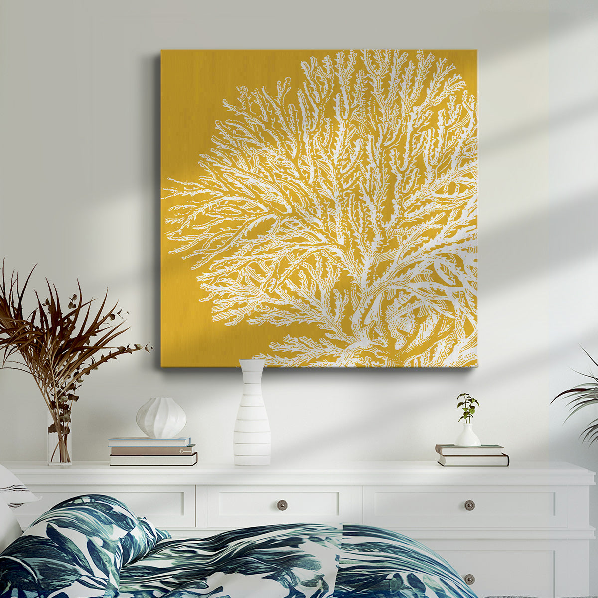 Saturated Coral I - Canvas Art Print