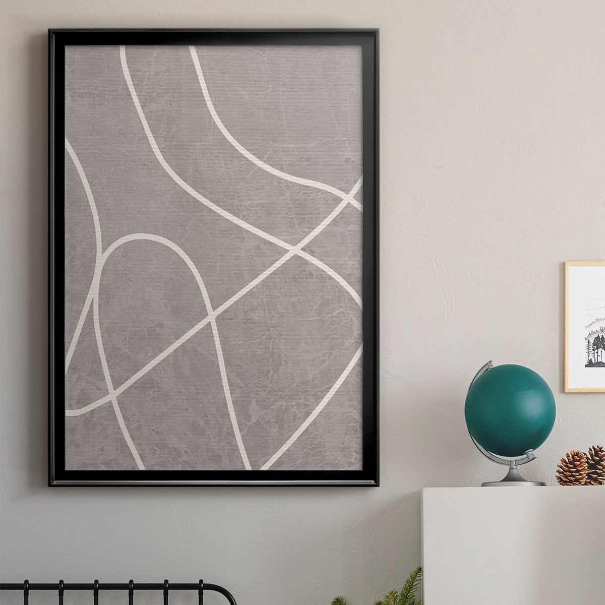 Fissures I - Modern Framed Canvas Print
