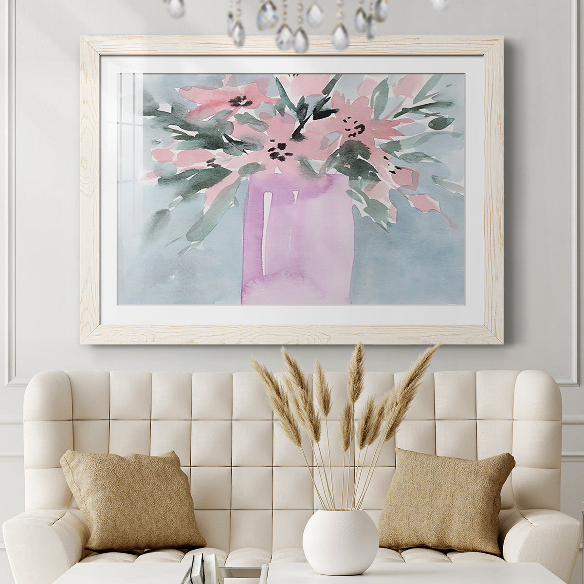 Broken Flowers I - Barnwood Framed Art Print