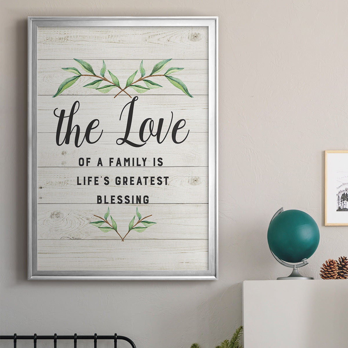 Love of a Family - Modern Framed Canvas Print