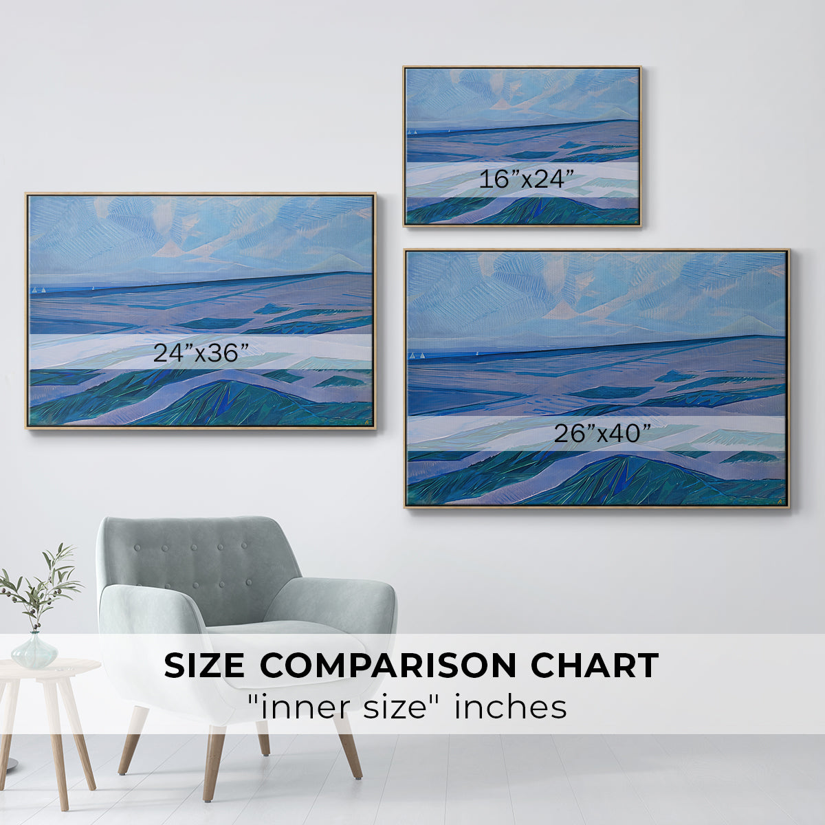 Dune Landscape, 1911 - Floater Framed Canvas Print