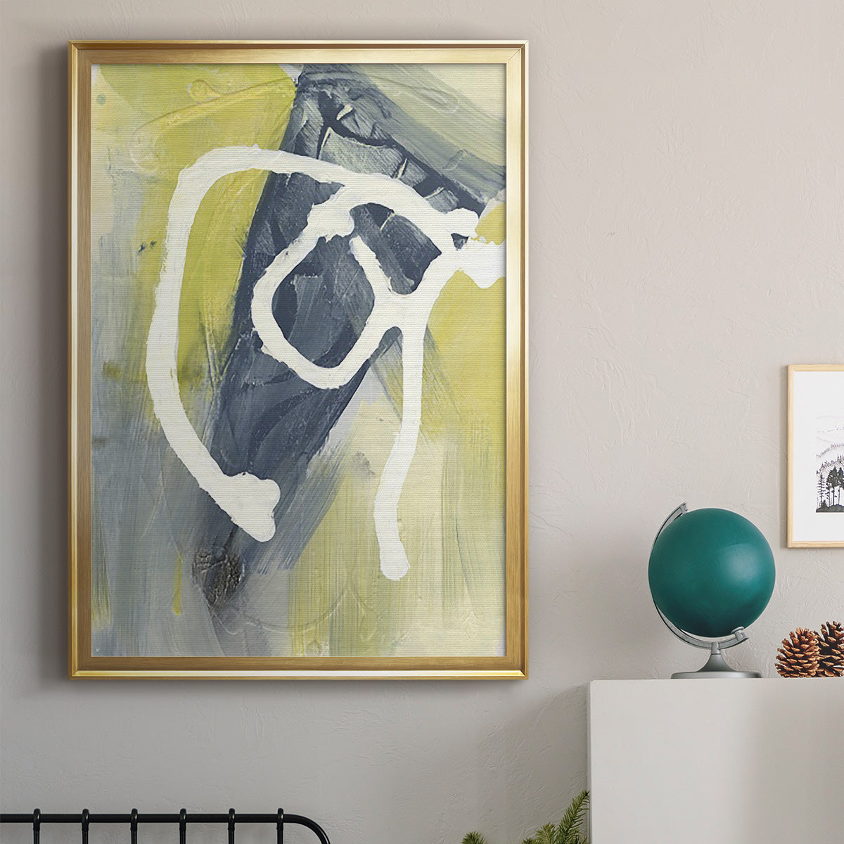 Delightful I - Modern Framed Canvas Print