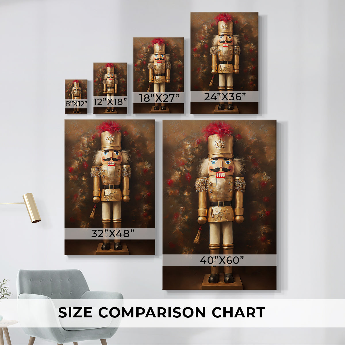 Warm Lantern Cathedral Hearth - Canvas Art Print