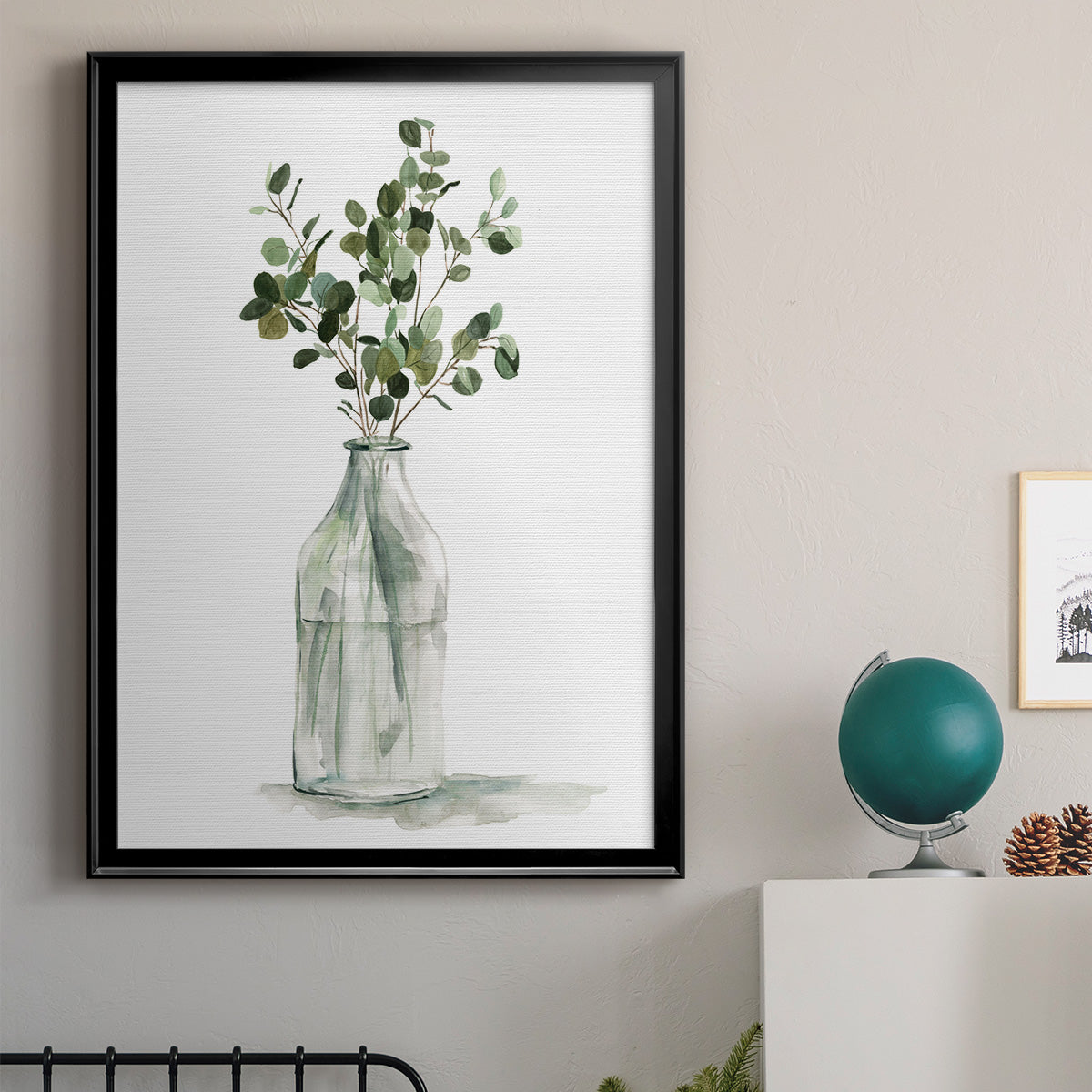 Botanical Arrangement II - Modern Framed Canvas Print