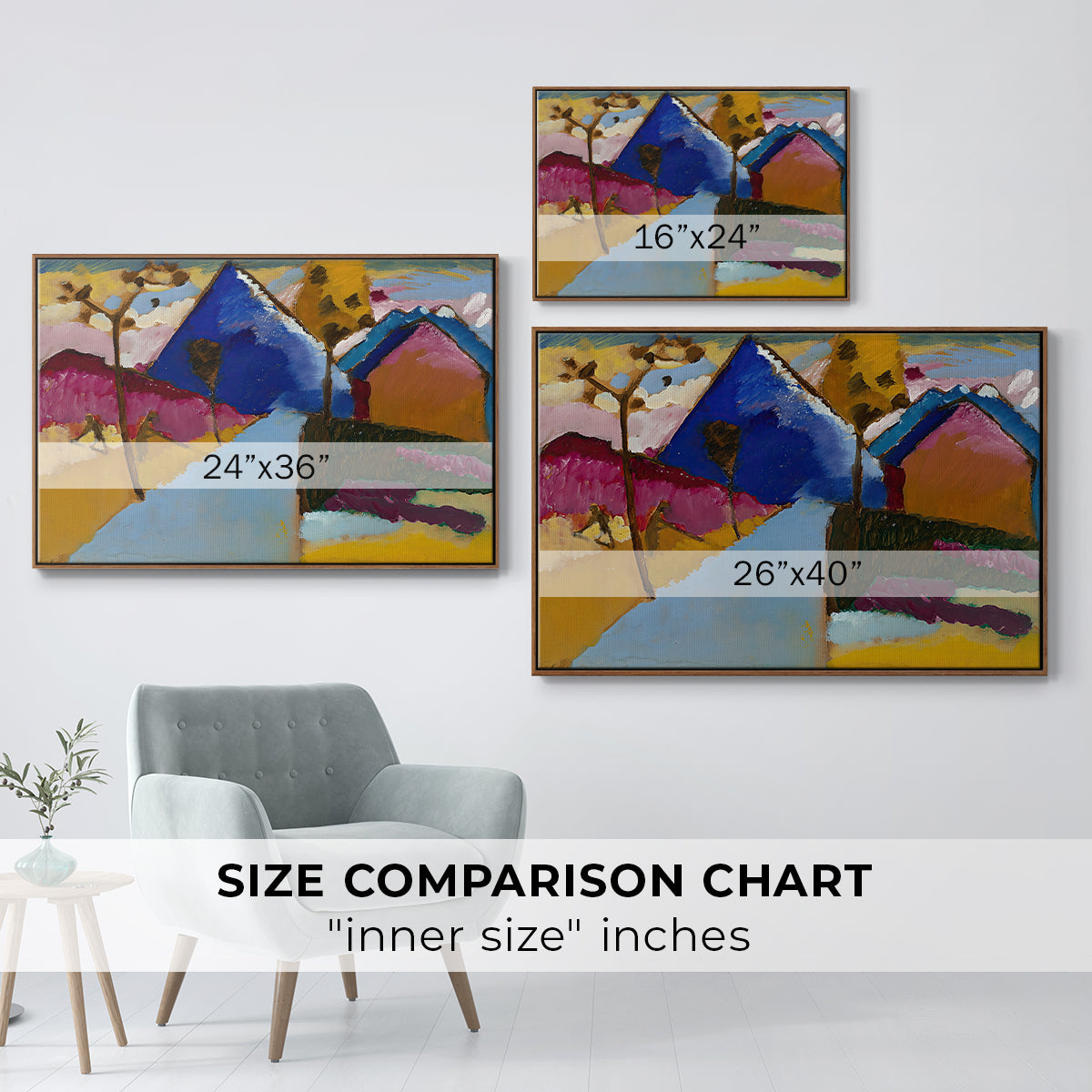 Kochel Straight Street, 1909 - Floater Framed Canvas Print