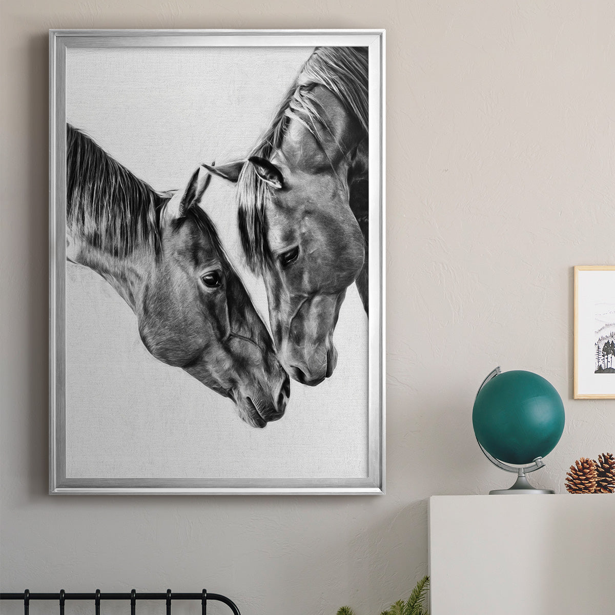 Equine Portrait VI - Modern Framed Canvas Print