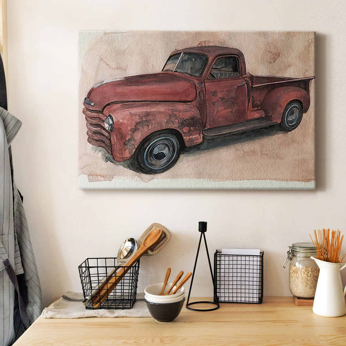 Antique Pickup I Premium Gallery Wrapped Canvas - Ready to Hang