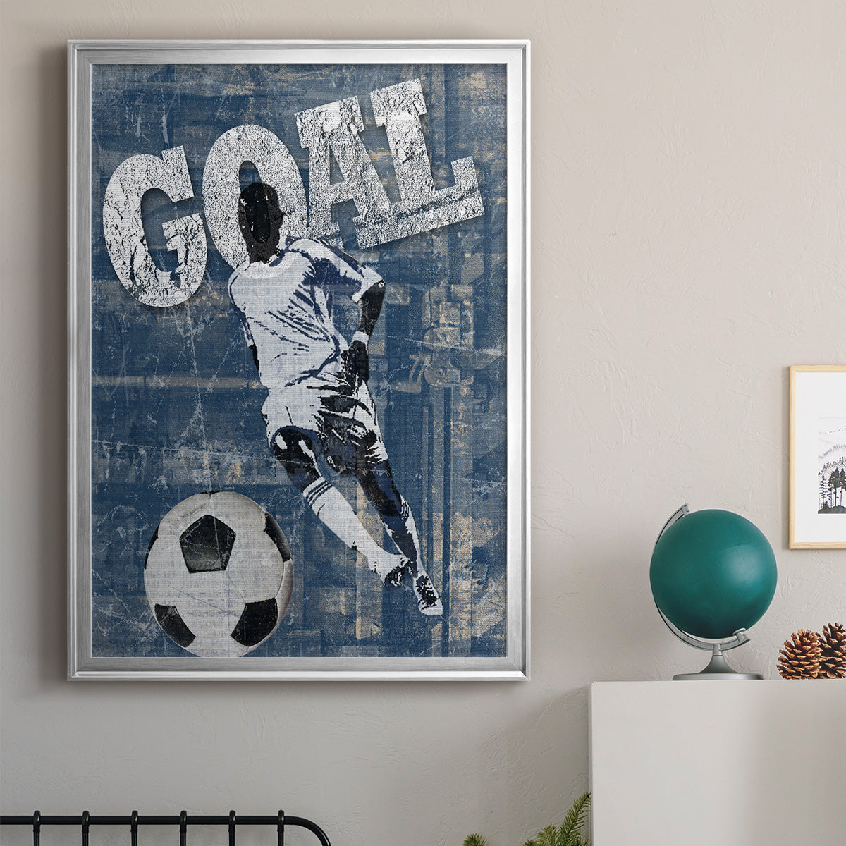 Goal Scorer - Modern Framed Canvas Print