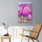 Magenta Stem - Framed Premium Gallery Wrapped Canvas L Frame - Ready to Hang