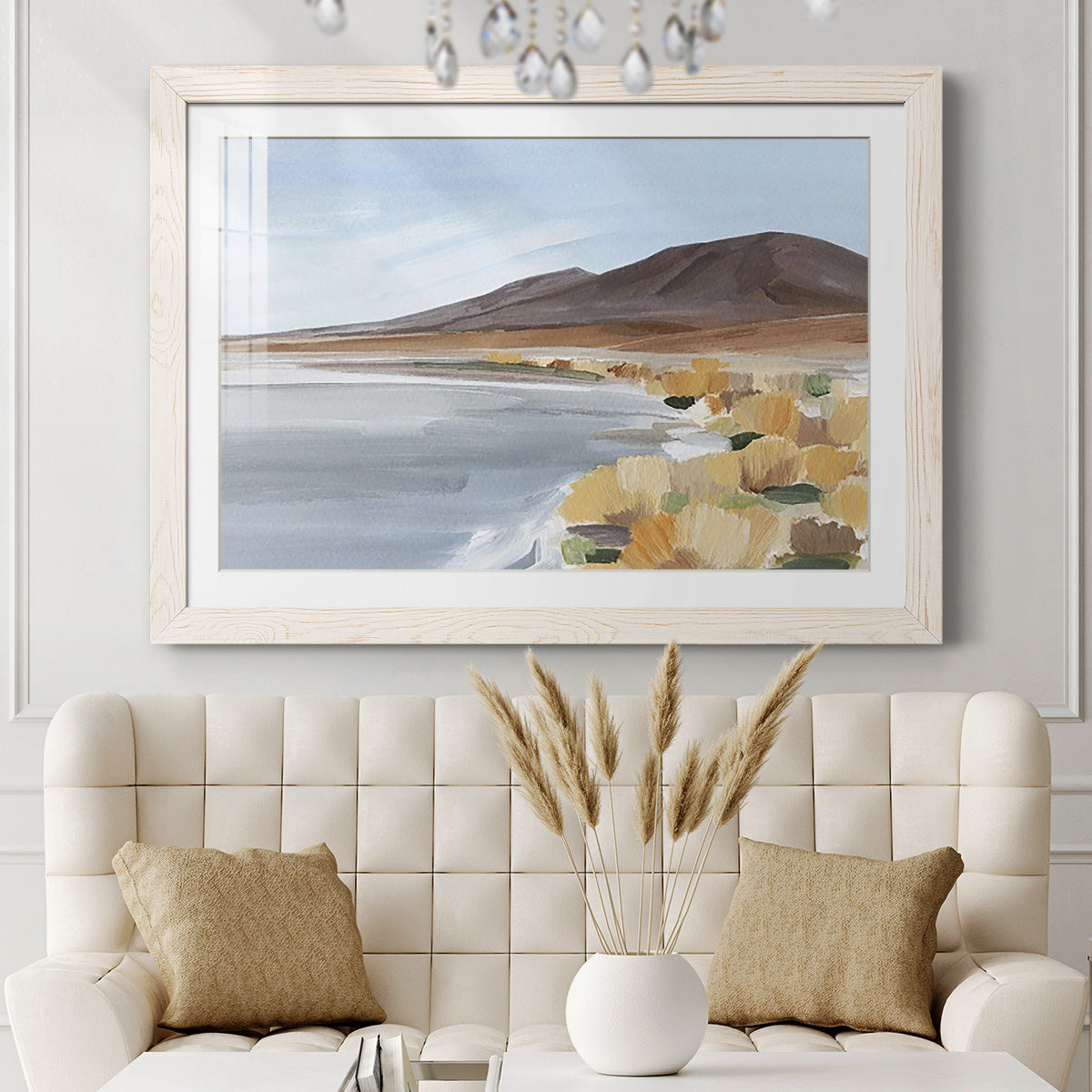 Desert Oasis Study I - Barnwood Framed Art Print
