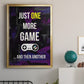 Gamer at Play II - Modern Framed Canvas Print