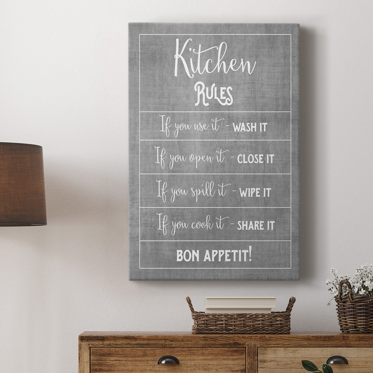 Bon Appetit Premium Gallery Wrapped Canvas - Ready to Hang