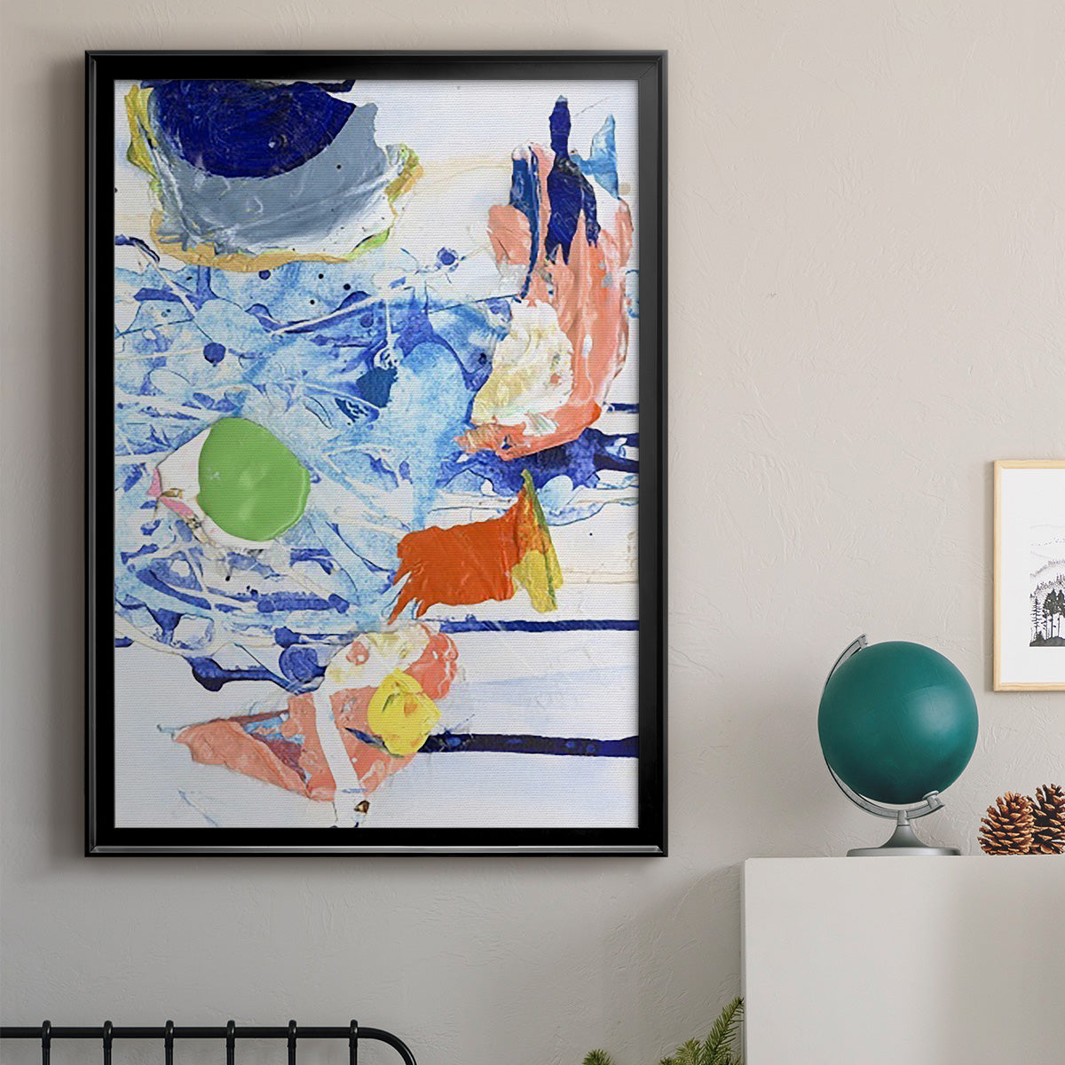 Evidence IV - Modern Framed Canvas Print