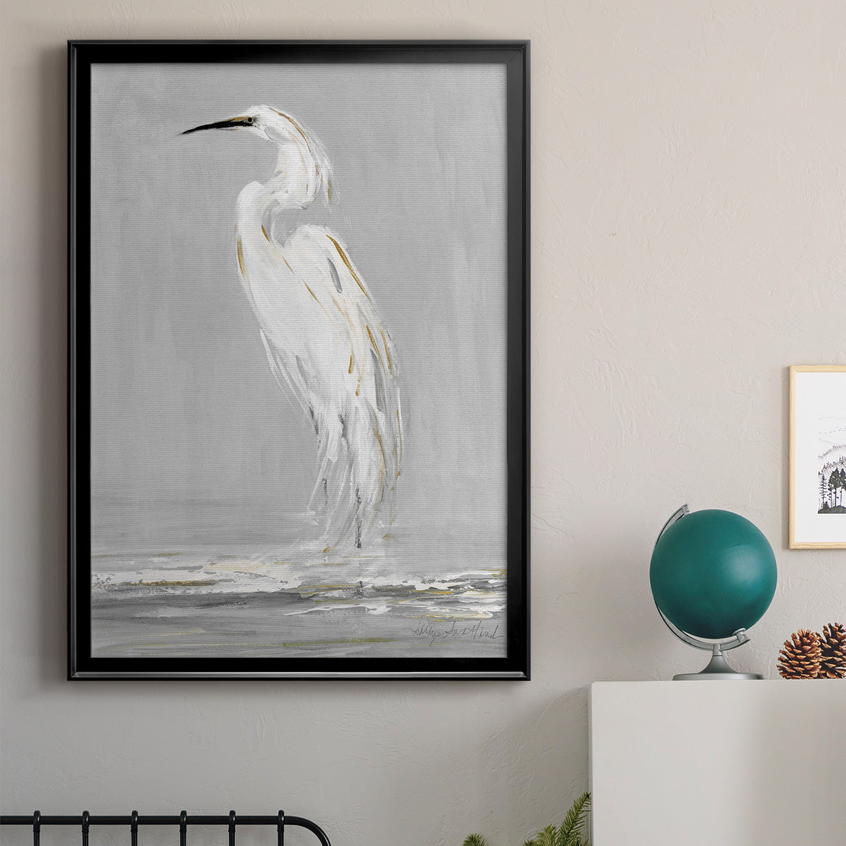 Coast Watching II - Modern Framed Canvas Print