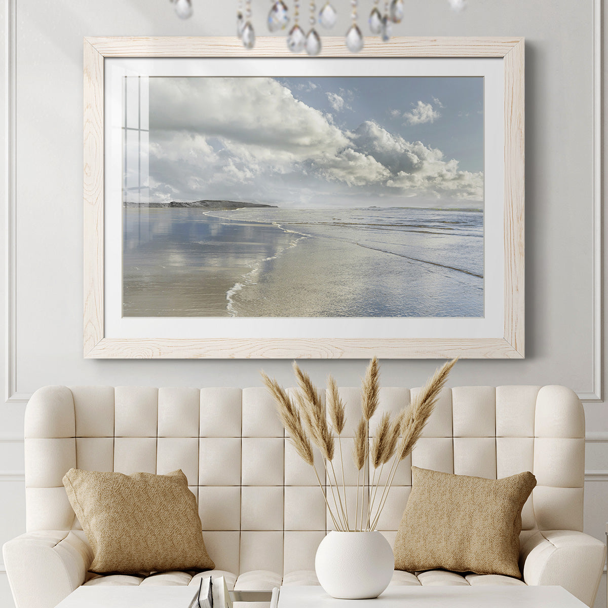 Infinity Beach - Barnwood Framed Art Print