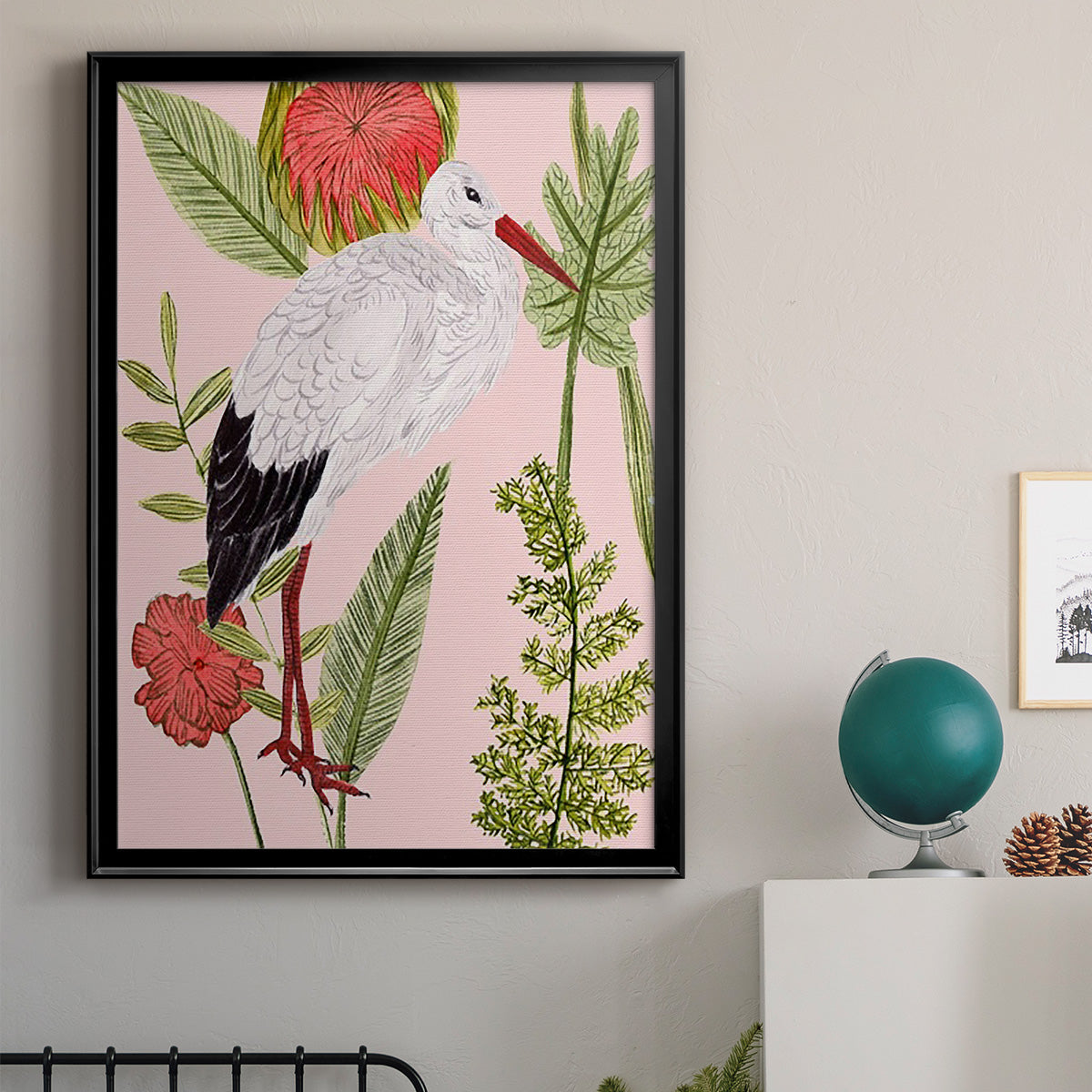 Birds in Motion IV - Modern Framed Canvas Print