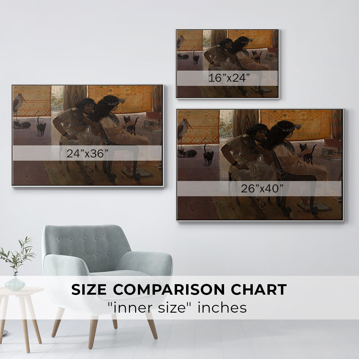 The Age of the Pharaohs, 1914 - Floater Framed Canvas Print