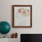 Fashion Floral Silhouette II - Barnwood Framed Canvas Print