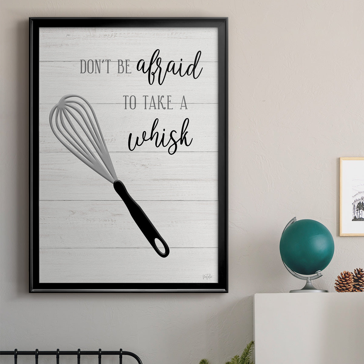 Take A Whisk - Modern Framed Canvas Print