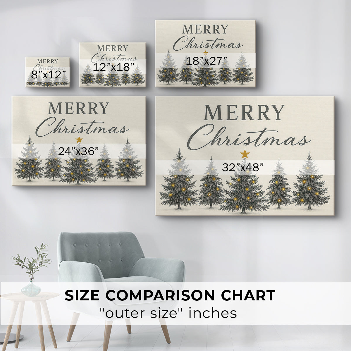 Pearled Wreath of Nativity - Canvas Art Print