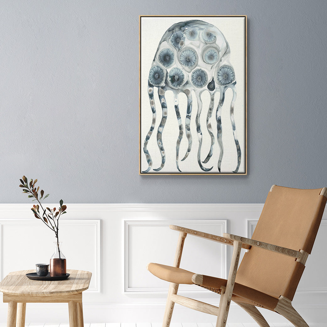 Silver Jelly  -  Framed Canvas Print