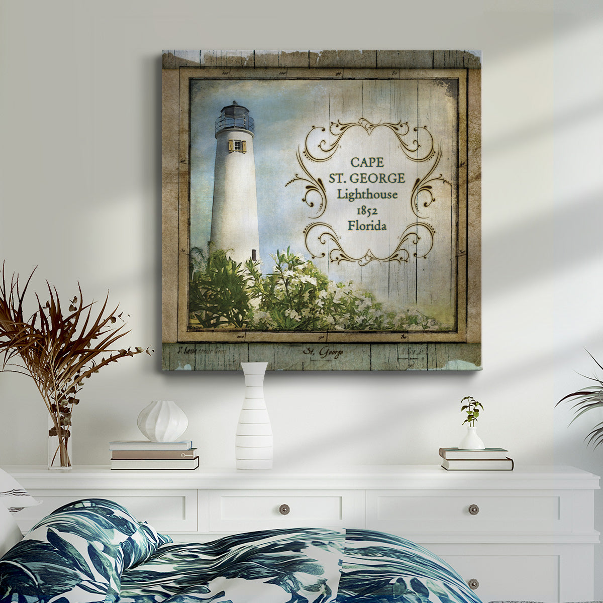 Florida Lighthouse X-Premium Gallery Wrapped Canvas - Ready to Hang