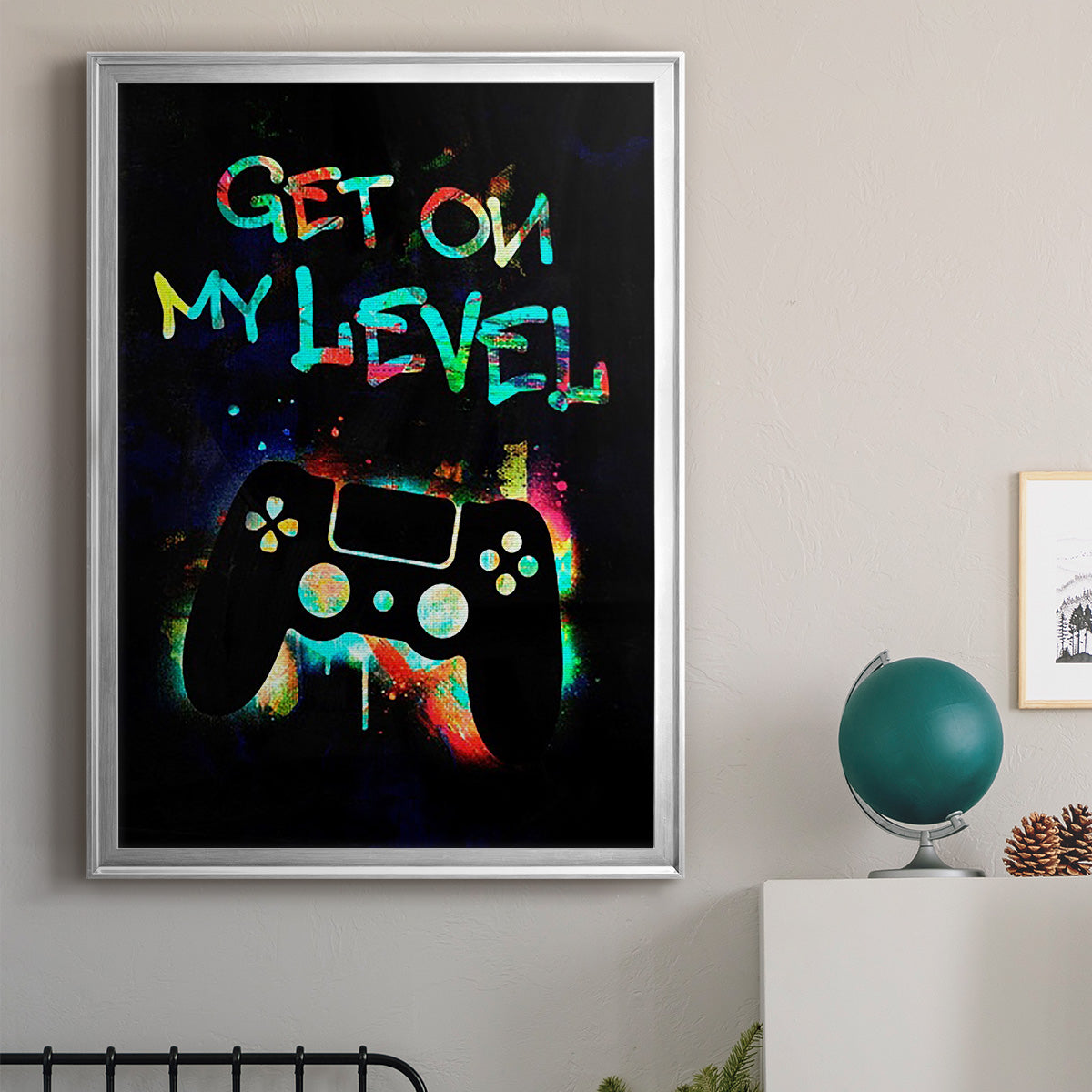 Gamer Tag II - Modern Framed Canvas Print